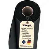 AROBA 2X Airlaid Tischdeckenrollen (Schwarz, 0,8 m x 24 m) - Stoffähnliche Tischdecke- Hochwertige Tischtuchrolle für Hotel Catering Geburtstag Restaurants Kommunion Taufe