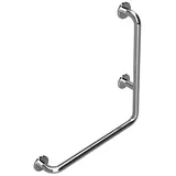 Brillantbad Haltegriff Rechts Edelstahl poliert 630x680x110 mm 120 kg Traglast grau