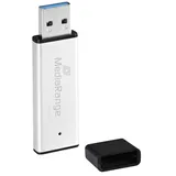 MediaRange USB 3.0 Hochleistungs Speicherstick 64GB - Mini USB Flash-Laufwerk mit hochwertigem Aluminium Gehäuse, externe Speichererweiterung mit Lesegeschwindigkeit von bis zu 200 MB/s, Farbe Silber