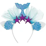 W WIDMANN MILANO Party Fashion - Haarreif Meerjungfrau, Blau oder Pink, Unterwasserwelt, Meerjungfrauenflosse