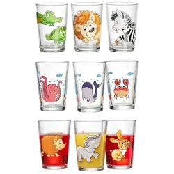 Ritzenhoff & Breker Tiere Kindergläser 9er Set Gläser 9 ct 