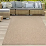 Teppich-Traum Outdoor Teppich wetterfest Sisaloptik Garten Terrasse Balkon beige/naturfarben 140x200 cm