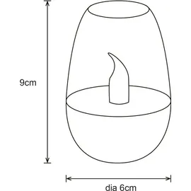 GLOBO 36703 Solarleuchte Edelstahl grau dunkel, LED