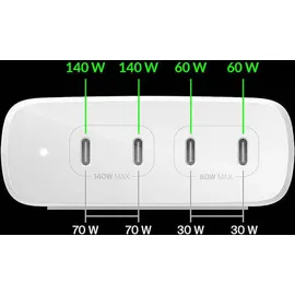 Belkin BOOST Charge PRO 200Watt 4-Port USB-C GaN Lade.WCH015vfWH