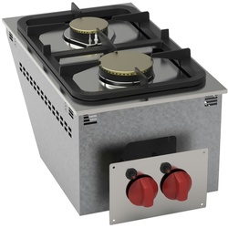 Einbau-küchenarbeitsplatte mit 2 brennern - 350x600x210 mm - 8,5 Kw - 12500331 Eurast