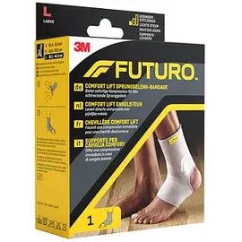 FUTURO FUT76583 Comfort Sprunggelenk-Bandage, beidseitig tragbar, Größe L, 38,0 – 44,5 cm