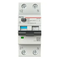 AEG FI/LS-Schutzschalter B20 1-polig+N 0,1A A, DN100B20/A100 1P+N T.A B 20A 100mA 10kA ...