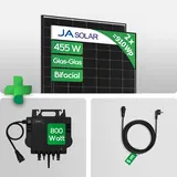 910W Balkonkraftwerk ohne Speicher Komplettset Photovoltaik Solaranlage mit Growatt NEO 800W WIFI Wechselrichter Smart Mini PV Anlage JA Solarmodulen |  Preis inkl. MwSt. gem. § 12 Abs. 3 UStG