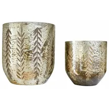 Loberon Windlicht Filorex Glas Silber