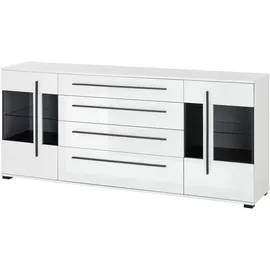 Home Affaire Cantara 200 x 86 x 42 cm Weiß hochglanz