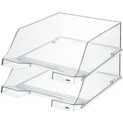 2 HAN Briefablagen XXL transparent