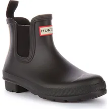 Hunter Orig al Tri Color Logo Frauen Gummi Chelsea Stiefel Schwarz – undefined / Schwarz