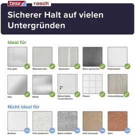 tesa rasch Carrara Vliestapete 6 m x 0,30 m 1 St Beige/Grau/Weiß