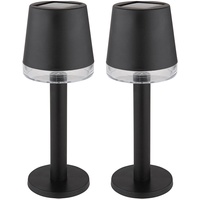 GLOBO LED Solarlampe Tischleuchte Außenlampe Terrassenlampe Gartenleuchte, Kunststoff klar