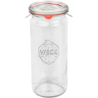 Mambocat 6er Set Weck Gläser Zylinderglas 600ml, 1/2L Sturzgläser