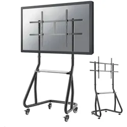 Neomounts NS-M3800BLACK Monitorständer mit Rollen / Ablage bis 100 Zoll
