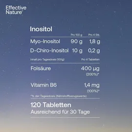 Effective Nature Inositol Tabletten 120 Stück