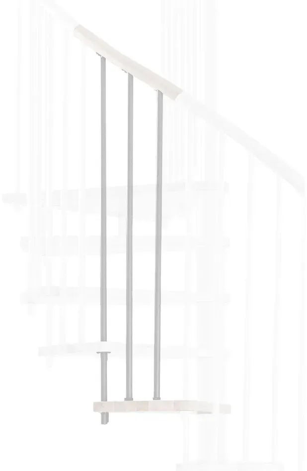 Minka Höhenerweiterung für Spiral Wood, 356 cm, 120 cm,Buche,Weiß,weiß gebeizt & lackiert