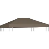 HIGSOSE Pavillondach 310 g/m2 3x4 m Taupe Ersatzdach Pavillon Pavillondach Wasserdicht Stabil Winterfest Pavillon Zubehör Dach für Pavillon Gartenpavillon Abdeckung