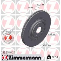 ZIMMERMANN Bremsscheibe COAT Z