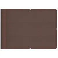 VidaXL Balkon-Sichtschutz Braun 75x1000 cm 100 Polyester-Oxford
