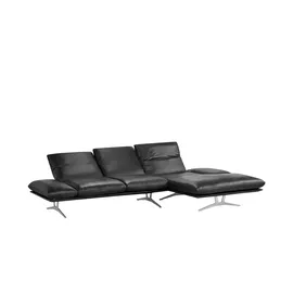 KOINOR Ecksofa Francis ¦ schwarz ¦ Maße (cm): H: 93 T: 159.0