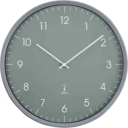 Funkwanduhr Uhr rund Ø 32 cm grau Kunststoffrahmen