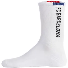 FC Barcelona Socken, 7er Pack - Tennis Socks, Schriftzug-Logo, Baumwollmischung, einfarbig, Schwarz/Grau/Weiß 27-30