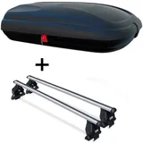 VDP Dachbox VDPBA320 320L Carbonlook+Dachträger Menabo Tema für für Alfa Romeo 147 0