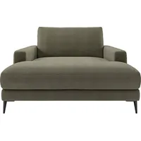 INOSIGN Chaiselongue Downtown Loungemöbel zum Relaxen, B/T/H: 132/170/84 cm, auch in Bouclé, Cord und Easy care - leicht mir Wasser zu reinigen grün