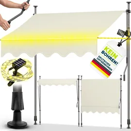 tillvex Klemmmarkise 350 cm beige