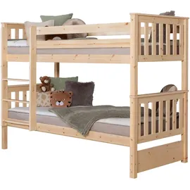 TICAA Etagenbett Sammy 90 x 200 cm Kiefer massiv natur