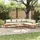 vidaXL Gartensofa-Set 4-tlg. braun/creme