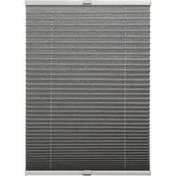 SCHÖNER WOHNEN-Kollektion Plissee »Milla«, blickdicht, mit Bohren, verspannt, verschraubt, silberne oder weiße Rollo-Technik SCHÖNER WOHNEN-KOLLEKTION grau 130 cm