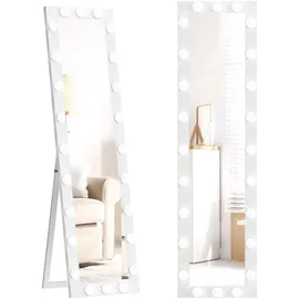 Homcom Ganzkörperspiegel 40 x 150 cm Weiß