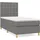 vidaXL Boxspringbett 100 x 200 cm Dunkelgrau