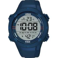 Lorus Herren Digital Quarz Uhr mit Silikon Armband R2303QX9