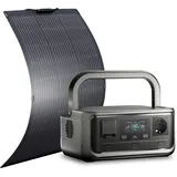 ALLPOWERS VOLIX P300 Tragbare Powerstation mit Solarpanel SP027 100W, 256Wh LiFePO4 Akku Solargenerator mit Solarpanel, 300W Wechselstrom, PD100W USB-C Anschluss, App Steuerung für Camping und Reisen