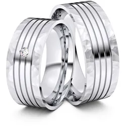 Trauringe Trier 585er Weiflgold - 1717
