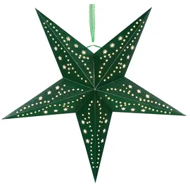 Beliani Adventsstern 45 cm Grün