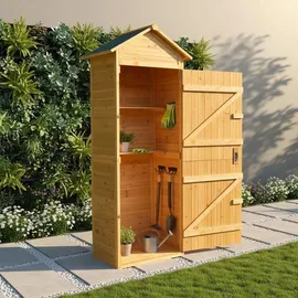 MuCoLa Geräteschrank 0,49 x 0,79 x 1,9 m natur