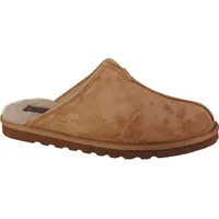 SKECHERS Herren Renten Palco Hausschuh, Tan Microfiber Suede, 45 EU – 45 EU