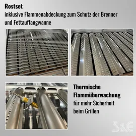 K + F Metalltechnik GmbH & Co. KG Gastrobräter 3-flammig silber