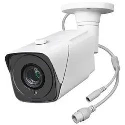 Indexa 29245 IP-Kamera 5MP Netzwerk-Kamera Telezoom 5-50mm PoE IR80m KI-Funktionen weiß NWB6555M