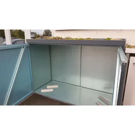 Reinkedesign Fahrradgarage Typ-FW für 3 Fahrräder Aluminium Anthrazit