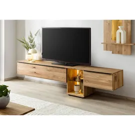 MASSIVMOEBEL24.DE Wien Lowboard 240 cm x 55 cm x 43 cm Beige Holz, Massivholz