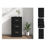 vidaXL Sideboard Schwarz 36x35,5x67,5 cm Holzwerkstoff