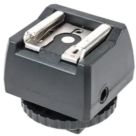 JJC Standard ISO Blitzadapter mit PC-Synchrobuchse, 3,5mm Klinkenbuchse und Blit...