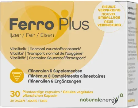 Natural Energy Ferro Plus 30 Kapseln
