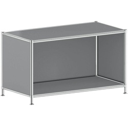 viasit Aktenregal »System 4« breit 1 OH grau, 77.9x40.4 cm